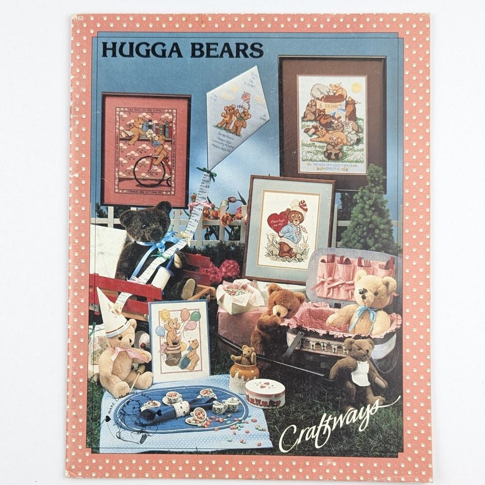 Craftways Hugga Bears Counted Cross Stitch Patterns 1983